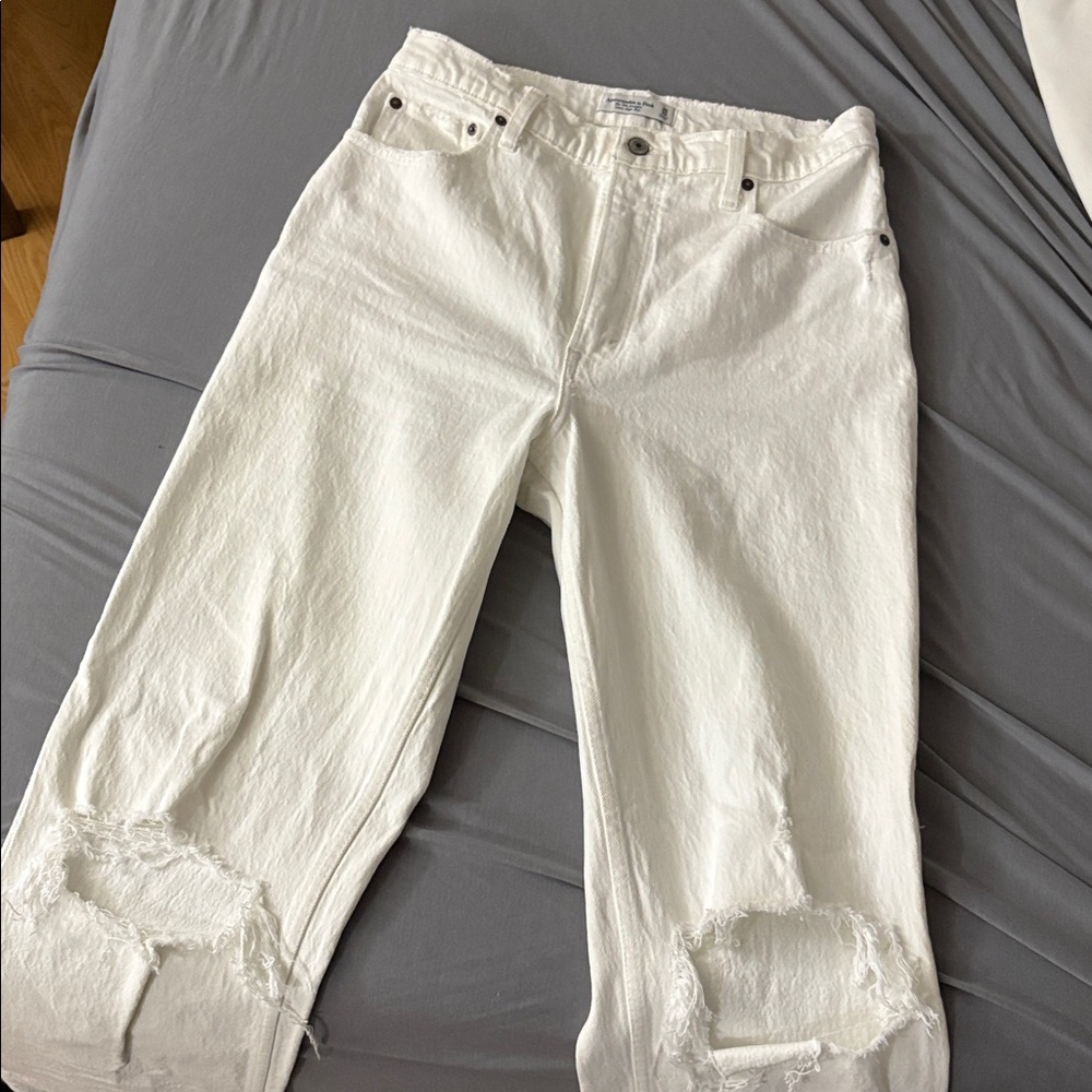 Abercrombie 90s straight leg high rise jeans